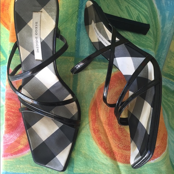 Diego Dolcini Fabric Straps Slim Heel Sandals - Picture 2 of 8